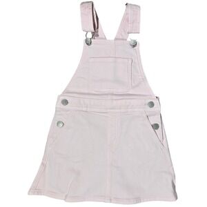 Crewcuts Factory‎ Girls' denim overall dress Rose Water Pink 5